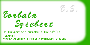 borbala sziebert business card